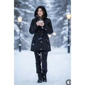 Canada Weather Gear Womens Black‎ Coat Size Large Large Lightweight Soft Shell